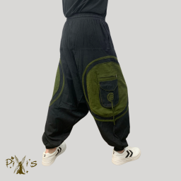Pantalon Sarouel Hippie Rasta Pour Homme - Coupe Ample, Coton Léger, Style Bohème Décontracté